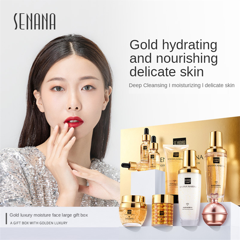 Women 24K Gold Skin Care Set 9 - Luxury Gold Skincare recension och pris