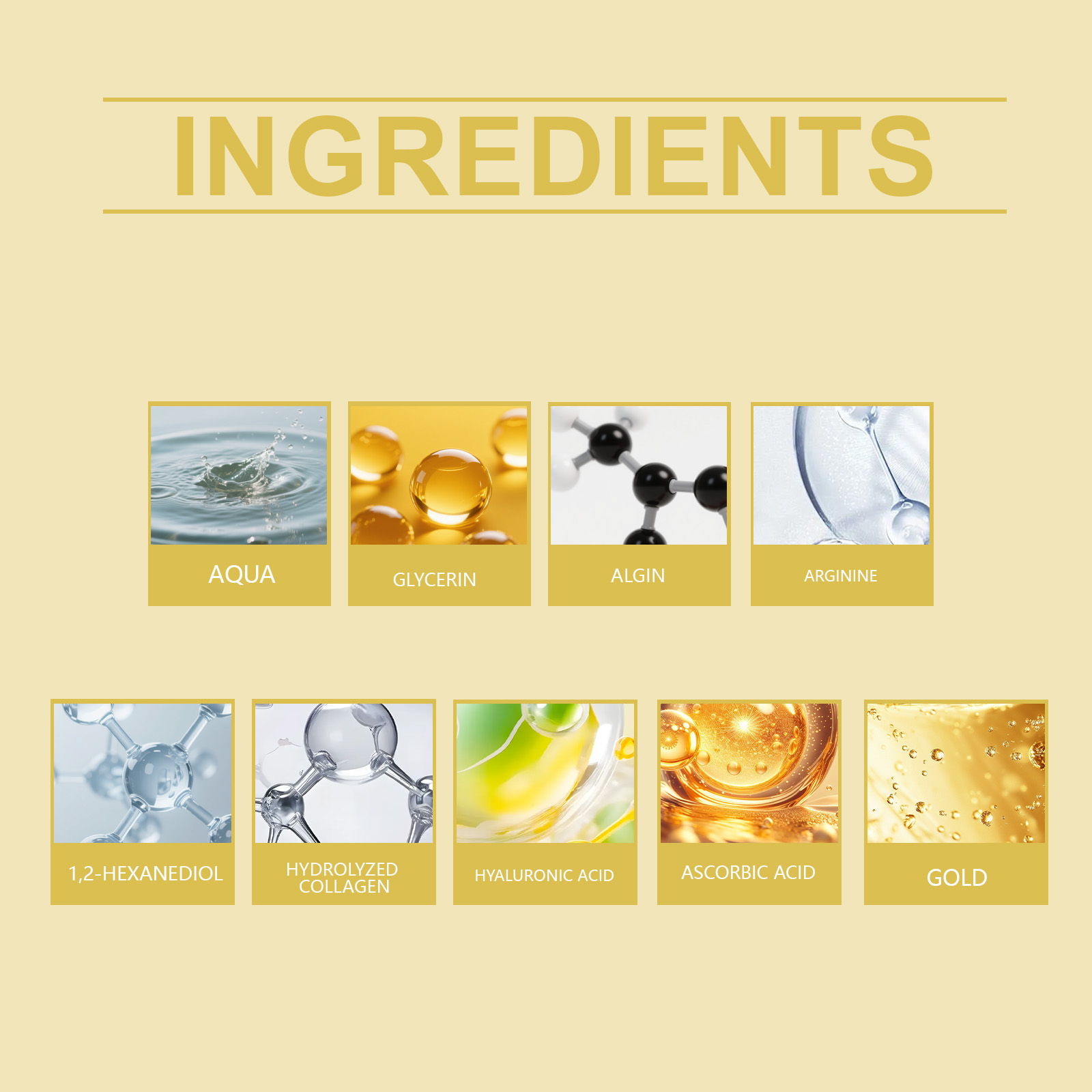 Moisturizing Repairing 24k Gol - Luxury Skincare Serum recension och pris