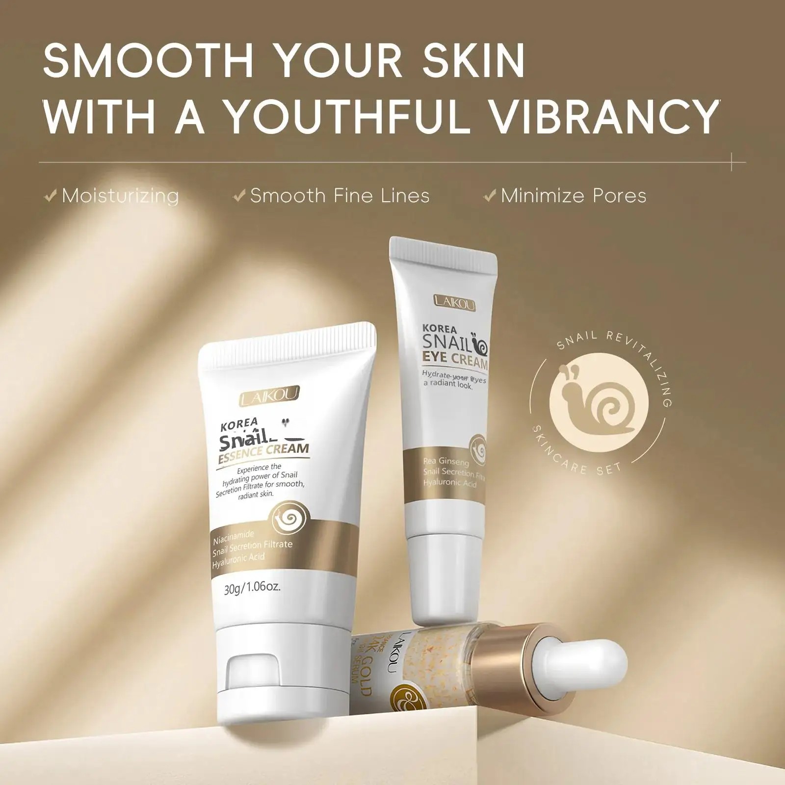 24K Gold Snail Repair Serum Ey - Luxury Skincare Serum recension och pris
